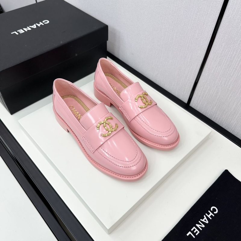 Ch*el leather shoes